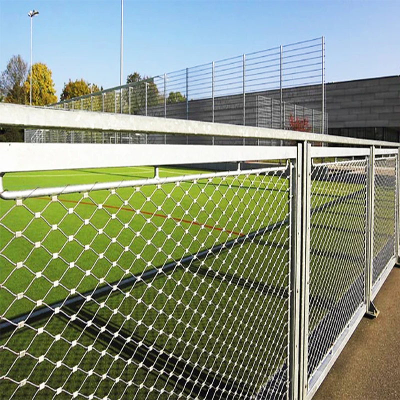 Stainless Steel Wire Rope Ferrule Mesh Netting For Balustrade