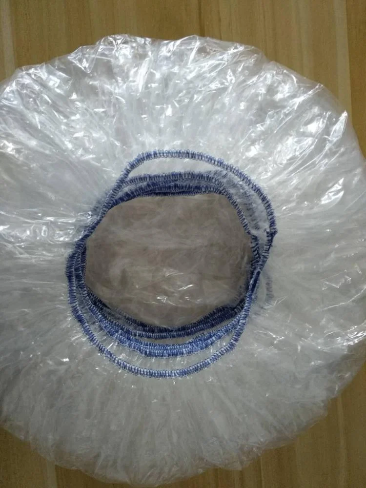 Strip Shower Cap Plastic Disposable Washing Shower Cap For Women