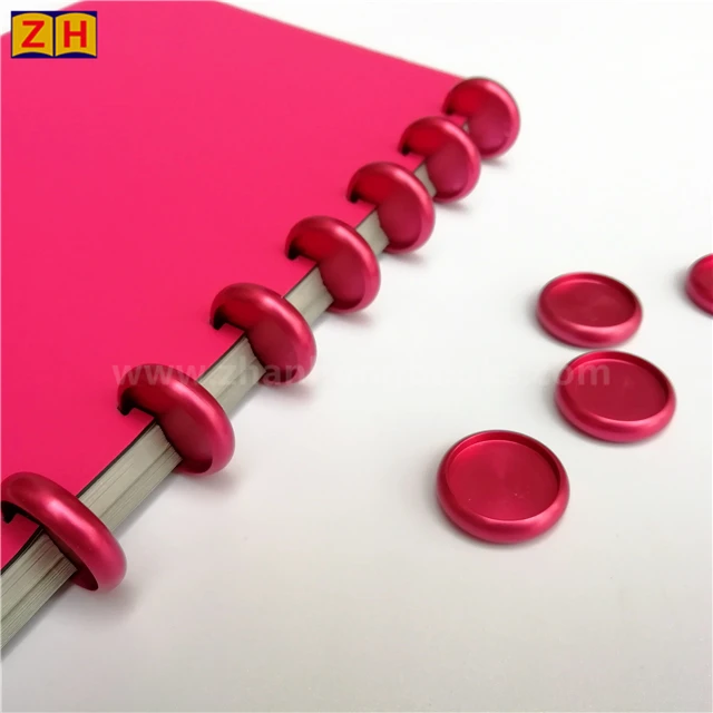 Design custom discs for disc bound refillable leather notebook