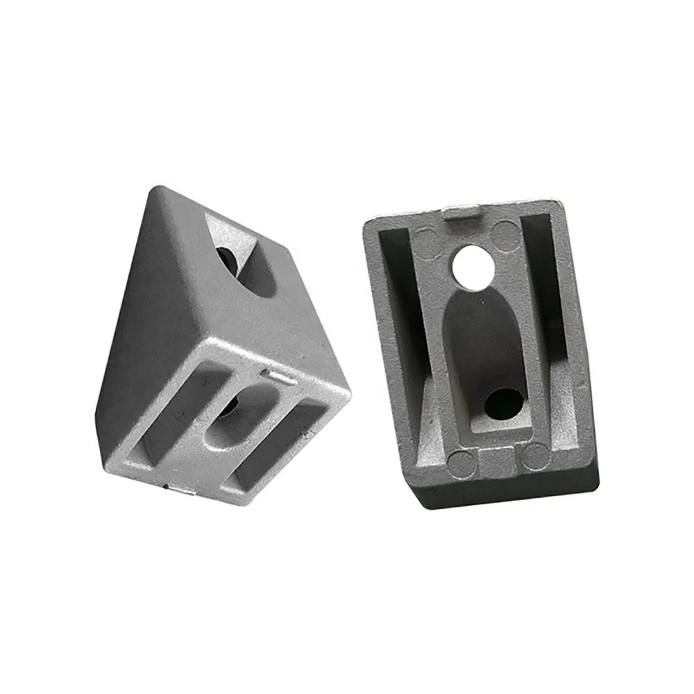 L Shape Good Price Shock Absorber 45 Degree Connector Angle Corner Bracket For aluminum profile
