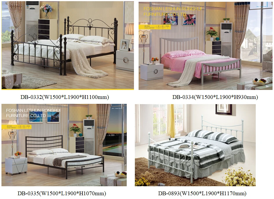 
online shop china of iron metal bed bedroom set furniture for sale 