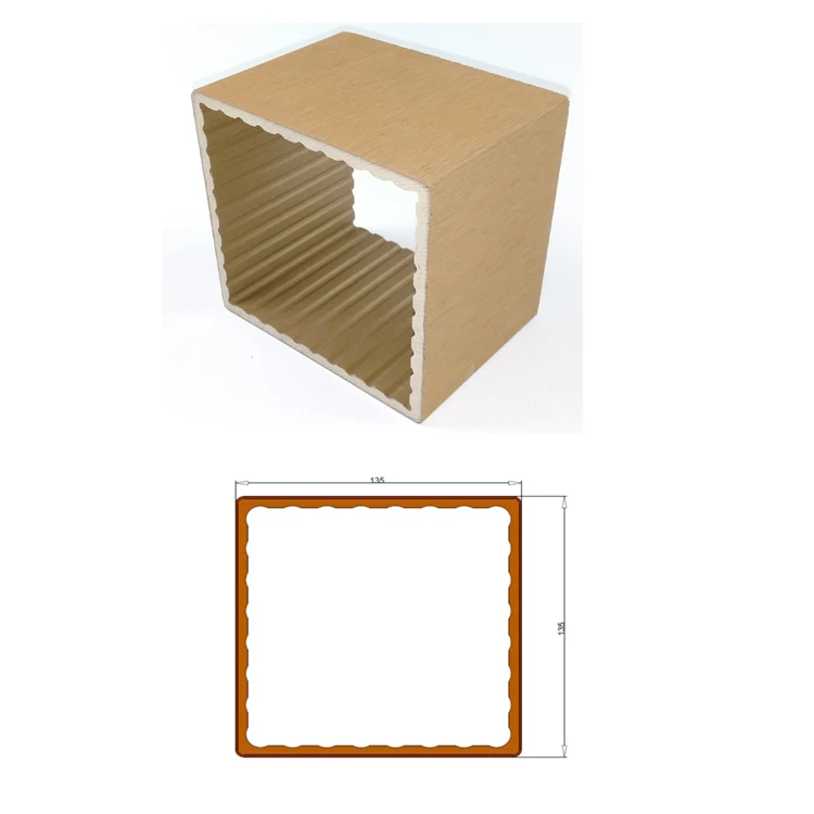 
Outdoor UV Resistance Non-fading PVC WPC Post 