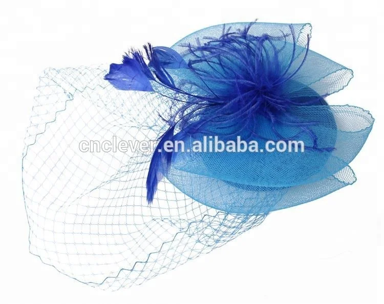 Women fascinators wedding hats hair accessories sinamay elegant party church hats