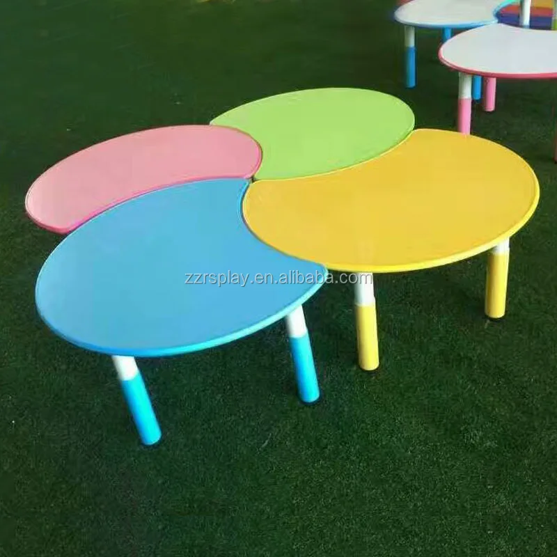 wholesale triangle height adjustable kids table chair for nursery school