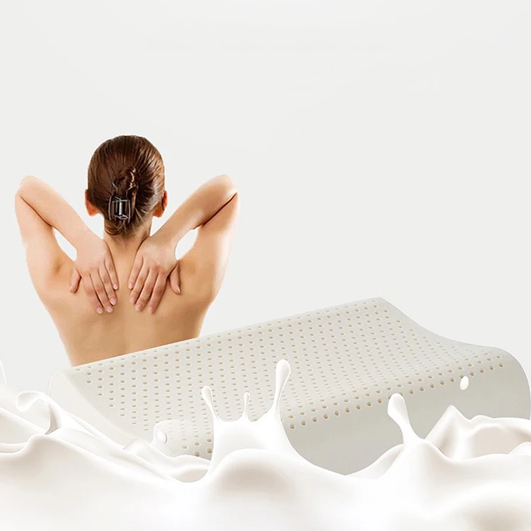 Natural latex cervical massage pillow for man  negative ion pillow side and back sleepers