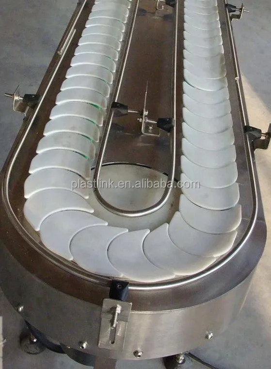 1080A литья под давлением суши цепи Гибкая конвейерная цепь из пластика для суши система ленточного конвейера