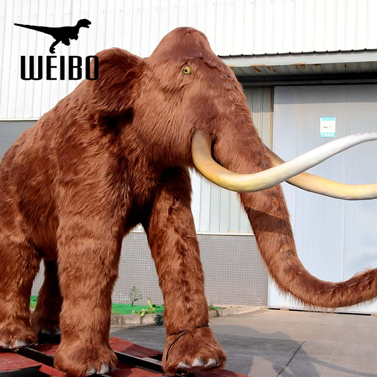 Ice age animal customized life size animatronic mammoth
