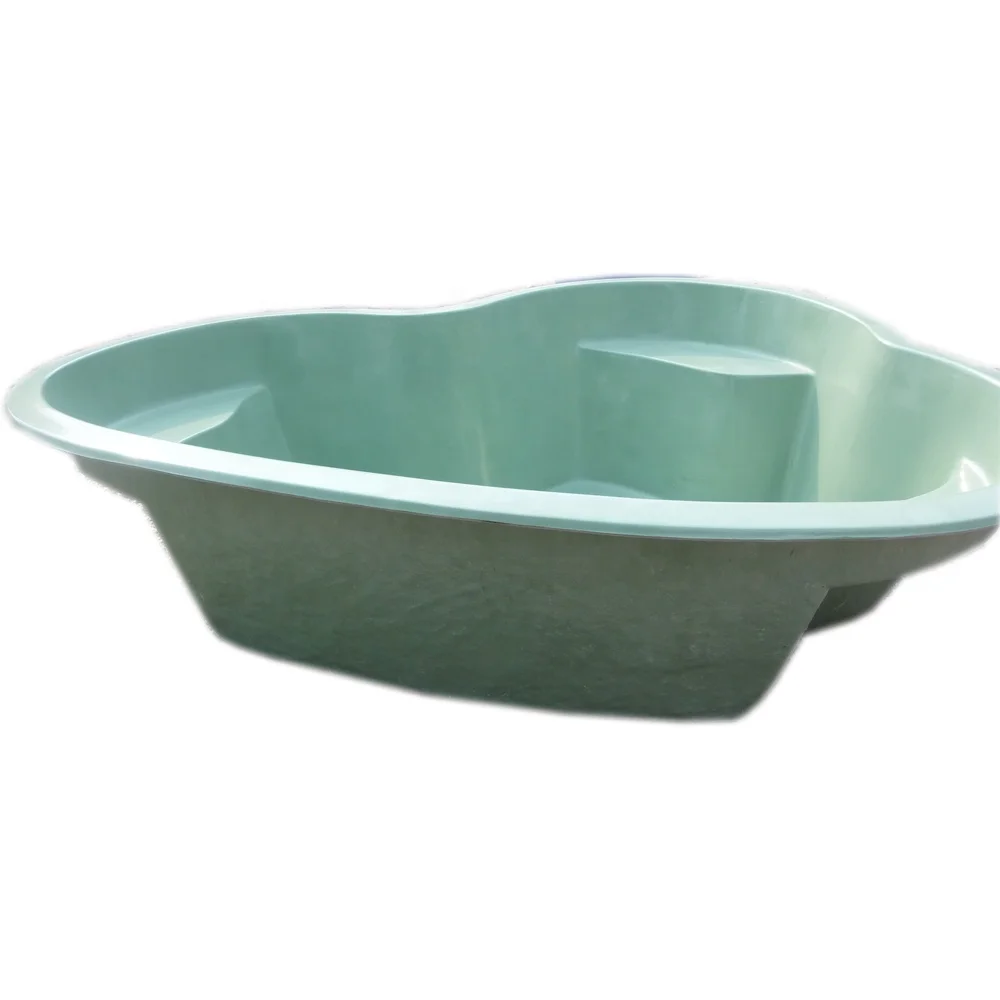 Inground outdoor fiberglass swimming pool spa garden pool 6.5m x2.2m x 1.3m