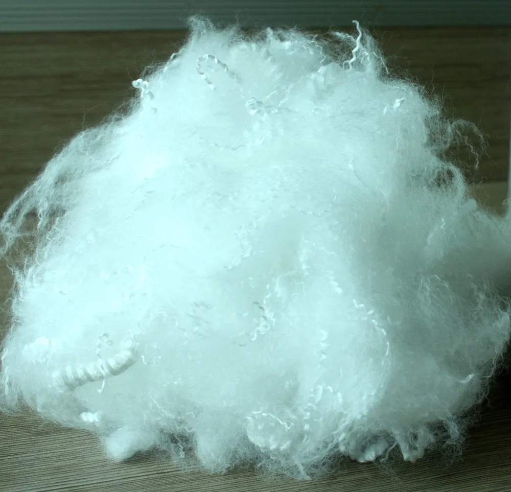 Recycled Siliconized Pattern polyester staple fiber for filling pillows quilts