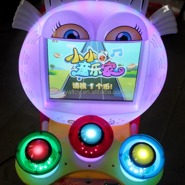 2017 coin operated video game, music drum recreational machines, commercial grade cheap arcade machine