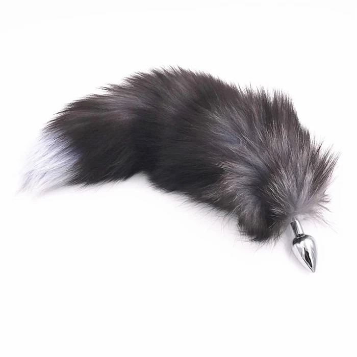 
Special Shape Artificial Fox Tail with Metal Anal Plug 