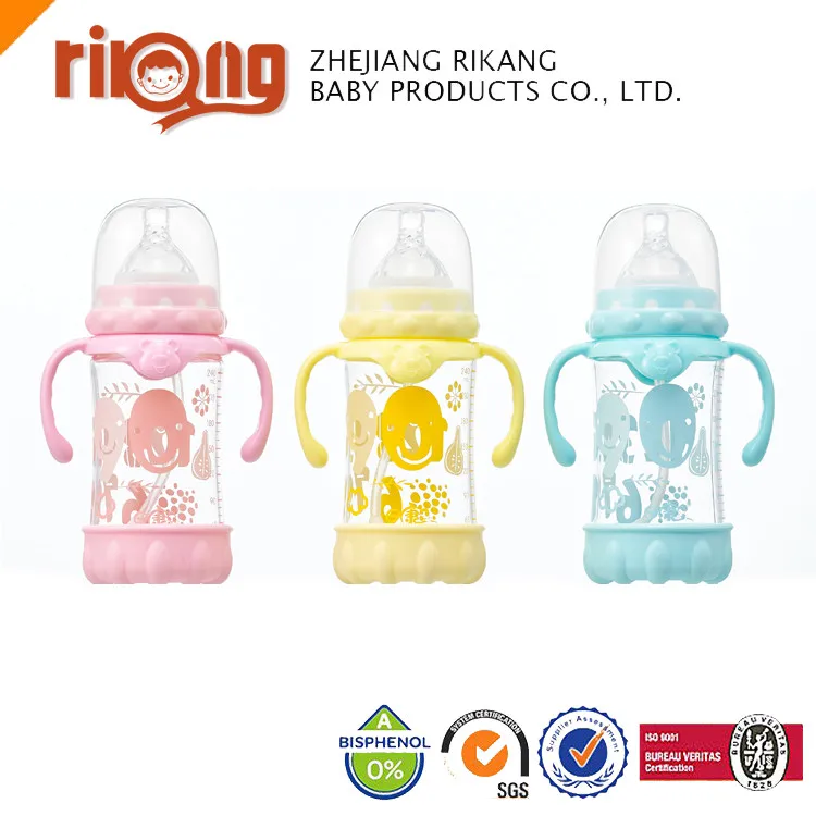 High Quality BPA Free Glass Baby Bottle,Safety Baby Product RK-3107