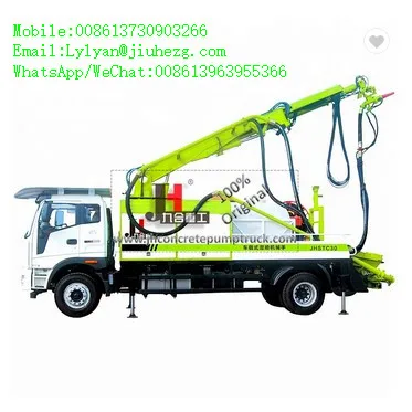 Factory price hot sale 30m3/h mobile wet shotcrete machine concrete spraying truck