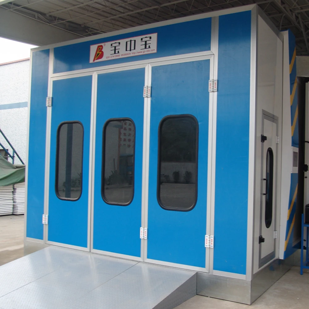 Car oven for water-based paint booth with CE