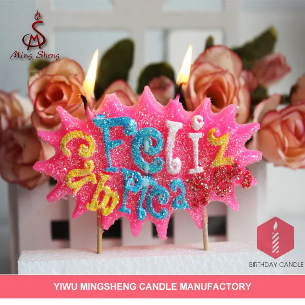 Novelty colorful crazy party candle birthday