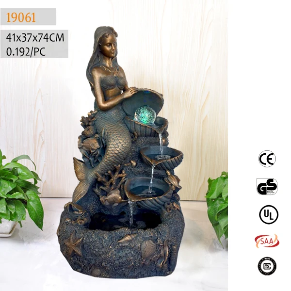 Mini water fountain indoor resin fountain for wedding decoration