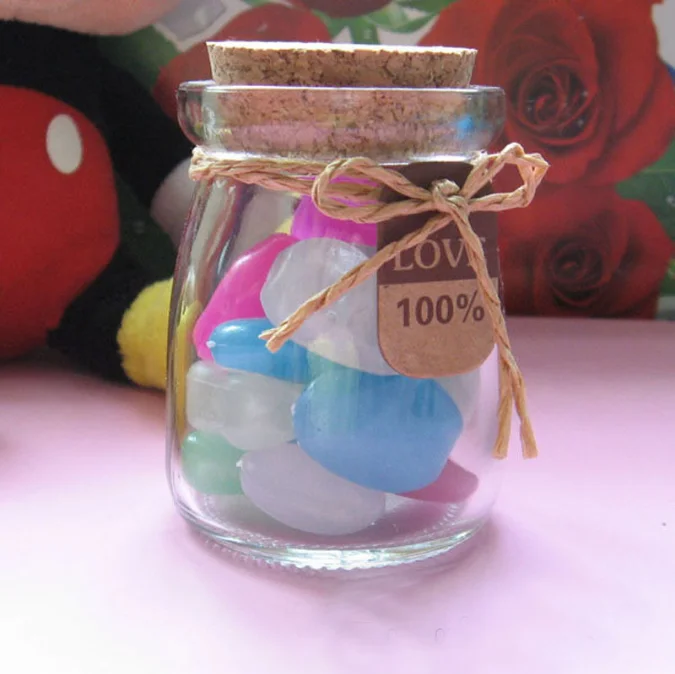 Светящиеся в темноте садовые гальки камень для дорожек двора и декора DIY декоративный гравий светящиеся синие камни 100 шт.