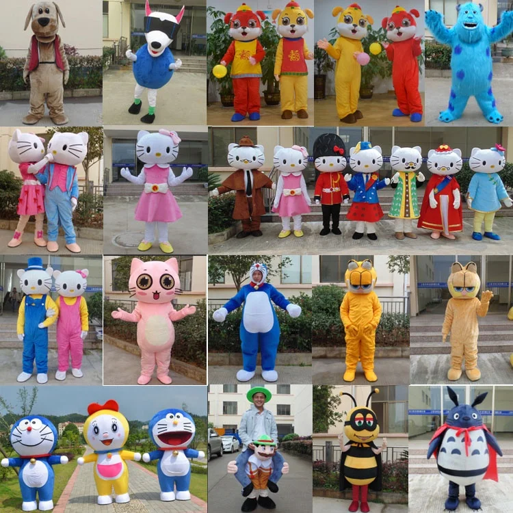 
Adult plush hot sale mascot costume in stock 