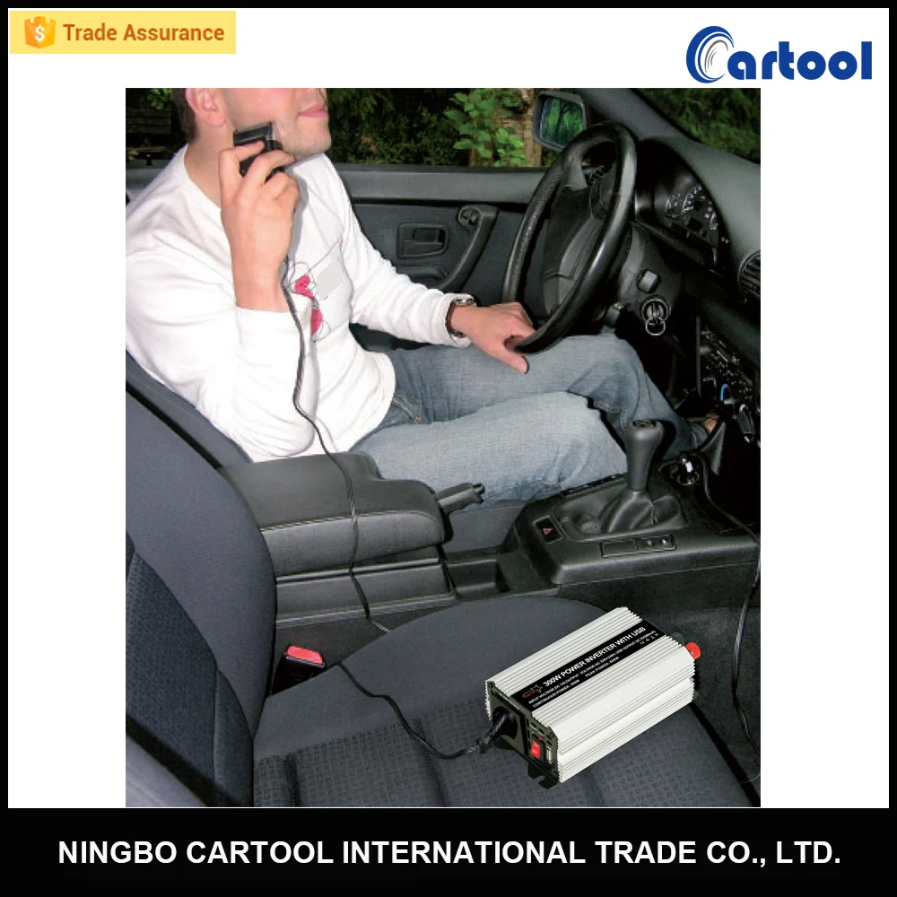 TUV approved High Efficiency 300W Intelligent car power inverter 12v 220v