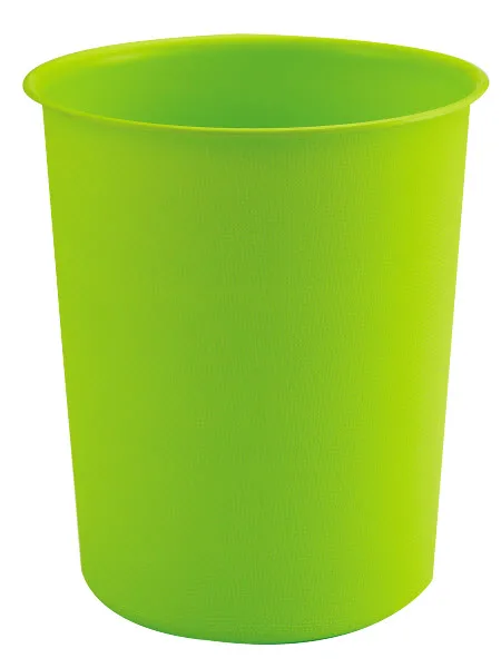 Round plastic trash can