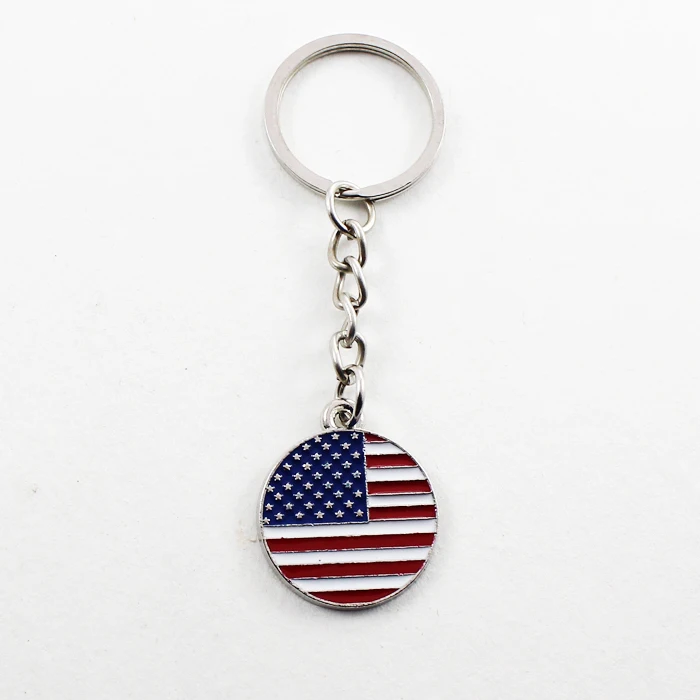 Custom Car shape UK United Kingdom British Flag Metal Keychain  chain keyring London Souvenirs gift