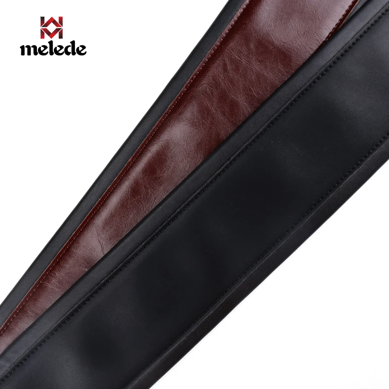 
Factory direct vintage look black real leather guitar bass strap guitar belt 