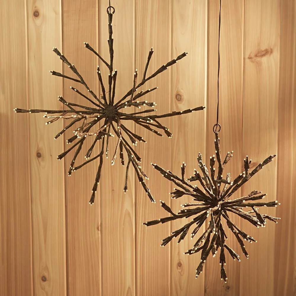 Evermore Home Garden Wedding 3D Outdoor Hanging Twig Tree Blossom decoration christmas led starburst light
