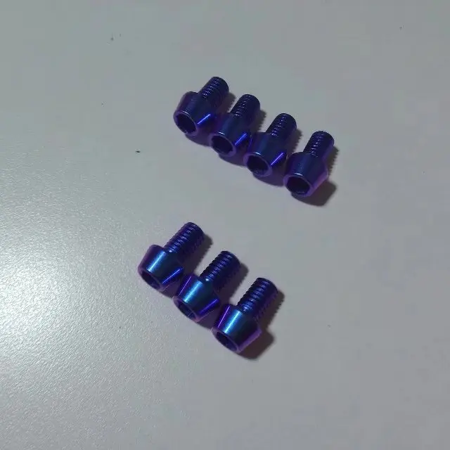 M5x9mm Titanium Purple Anodized Cap Bolts