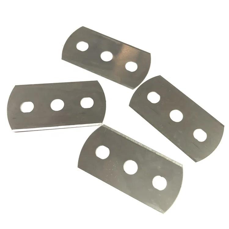 Лезвия для напольного покрытия с двойным краем и тремя отверстиями 42,5*22*0,2 мм