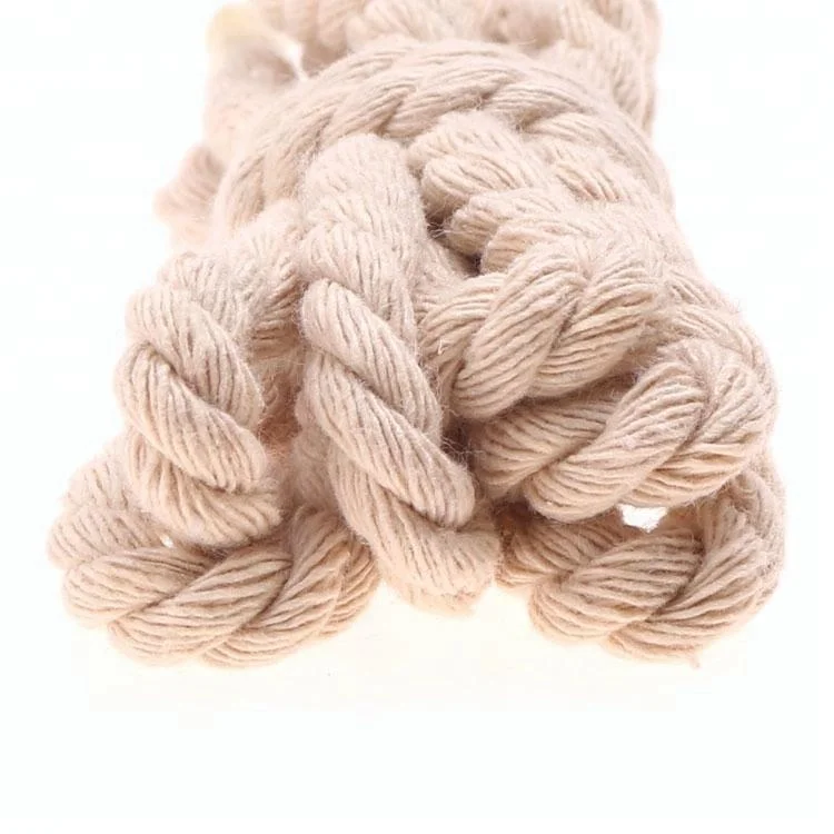 Customized Durable Braided Cotton Twisted Natural Rope