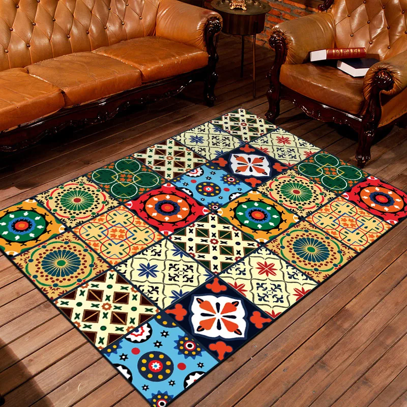 
Indian Style Newest 3D Customized Design 100% Polyester Kids Floor Bedroom Carpet Mat 