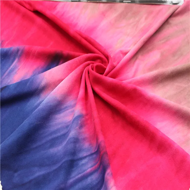 Новый дизайн, горячая Распродажа, высокое качество, галстук-крашеный, dty brush, одинарная трикотажная ткань yummy для платья-футболки