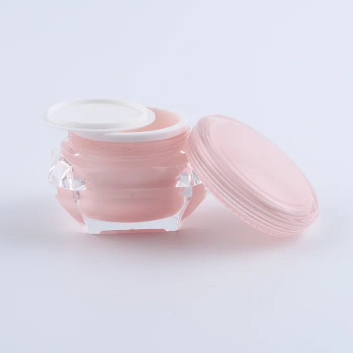 beauty diamond acrylic empty cosmeteic cream jar 5g 15g 30g 50g