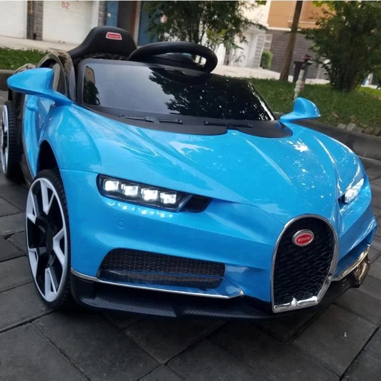 Детская машинка Bugatti на батарейках с дистанционным управлением