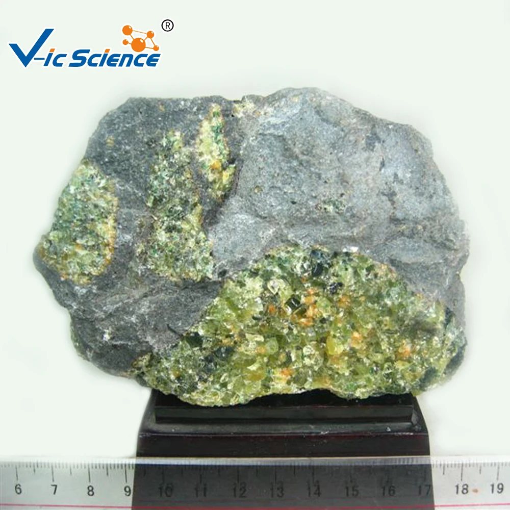 
Natural peridotite raw mineral rock teaching samples 