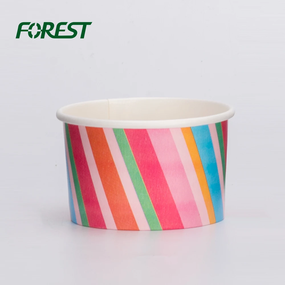 Frozen yogurt ice cream kraft paper cups disposable