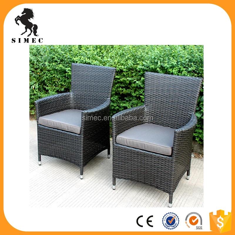 China supplier wholesale aluminum and wicker outdoor ratan chairs