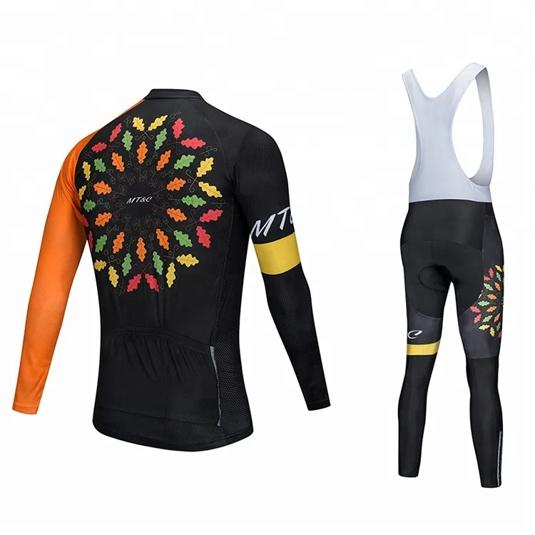 Mens Custom Mountain Bike Sets Cycling Jersey Long Sleeve