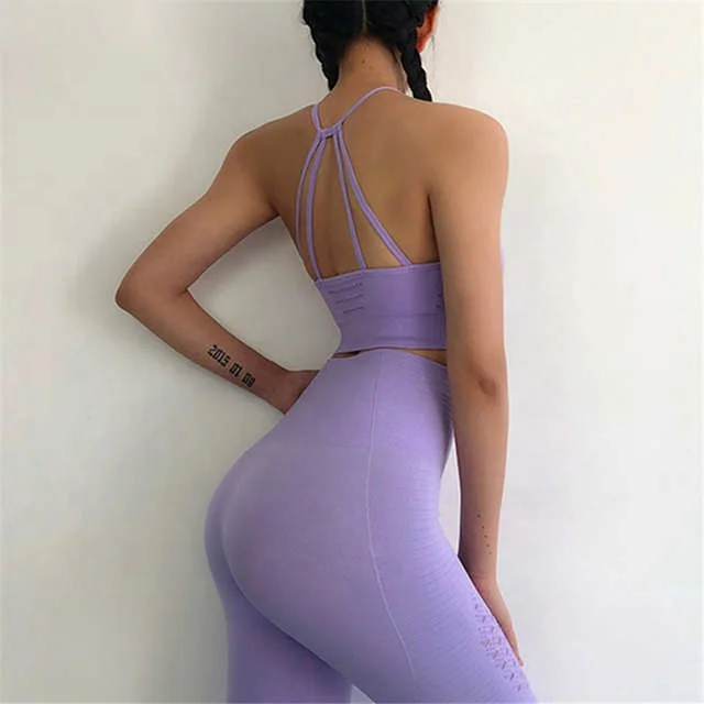
Gym Fitness Clothing Shape-Enhancing Seamless Yoga Set 