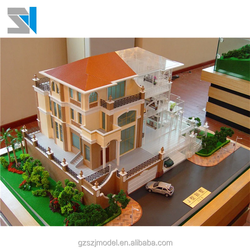 Продажа строительных моделей для дома, Миниатюрные модели для строительства виллы