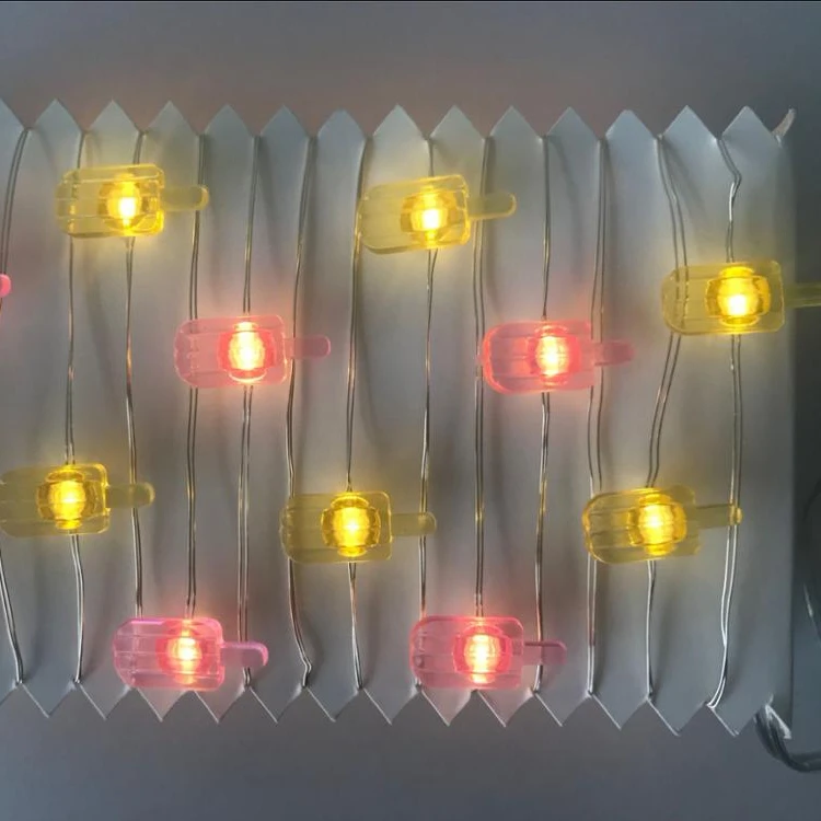 Вечерние партия освещения Popsicle батареи медной проволосветодио дный LED мини-стринги свет