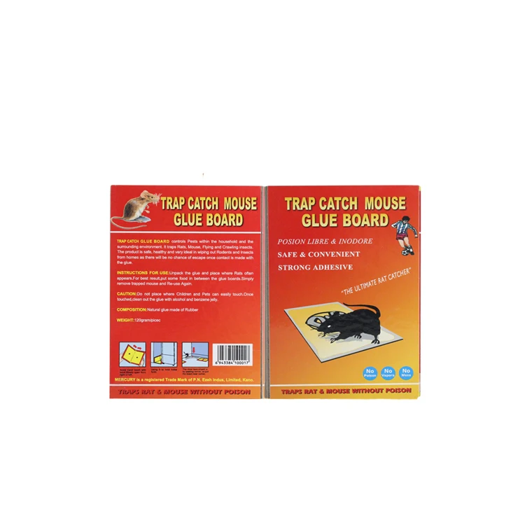 Nigeria Market Best-Selling Paper Mouse/rat catch plastic glue humane mouse trap