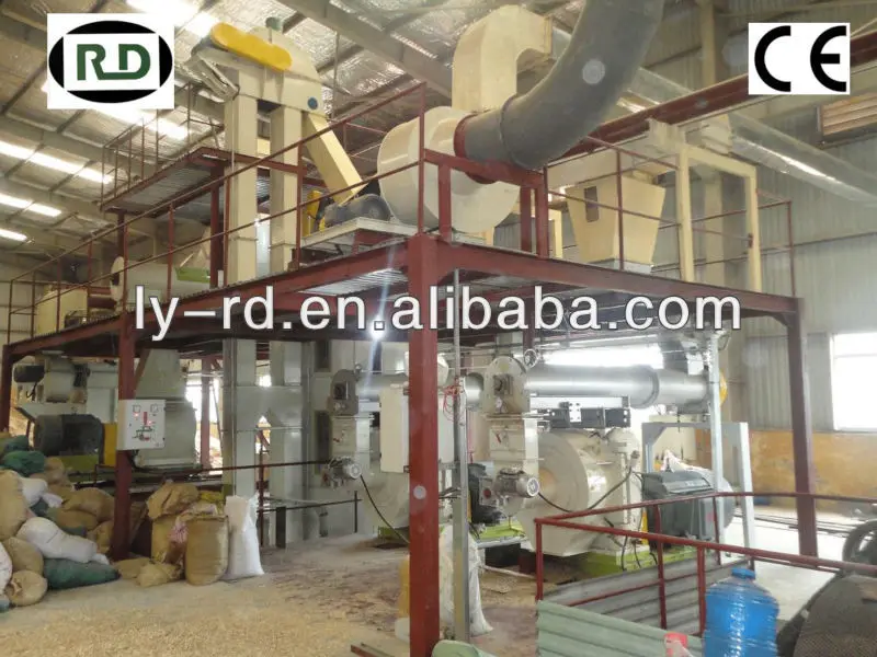 High quality ! CE approved complete wood and wastes pellet production line for biomass fuel pellets