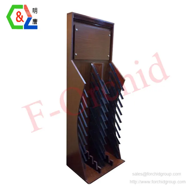 Hot sale metal stone sample display shelf tile display sliding rack  tile stone display
