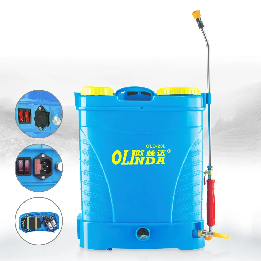 China manufacturer agricultural farm hills garden grapes electric spray machine colorful 16 18 20L battery sprayer for sale