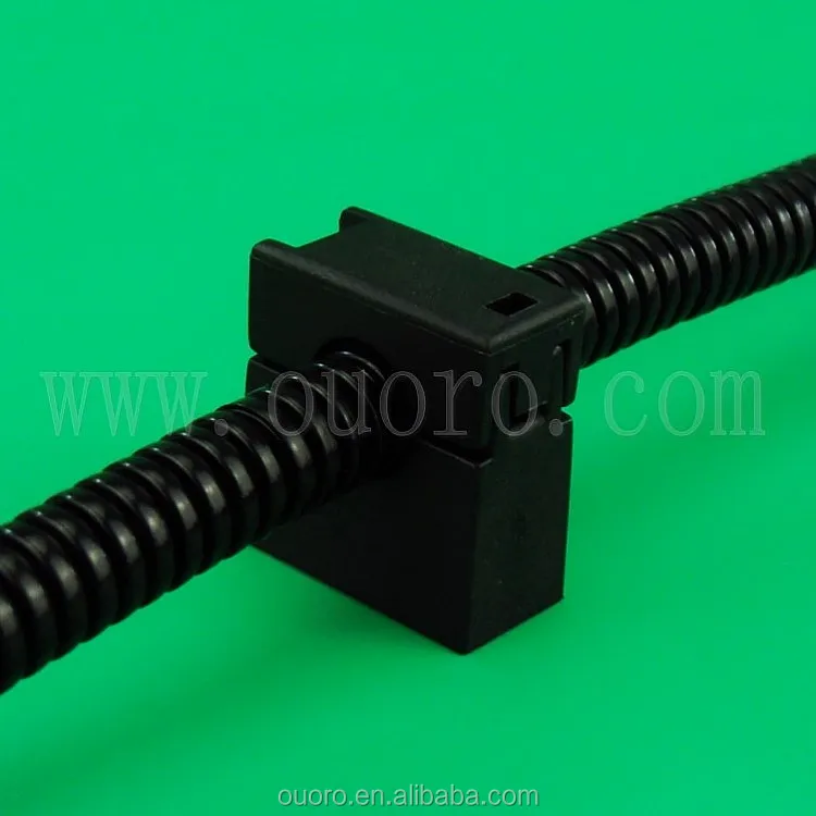 
OUORO AD15.8 Pa Nylon Plastic Flexible Corrugated Pipe Clamp Bracket 