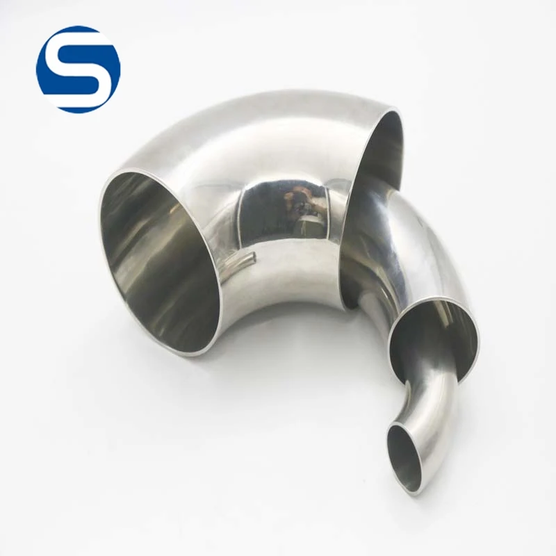 
304 316 2 inch pipe fitting stainless steel 90 bend for sanitary car exhaust part 