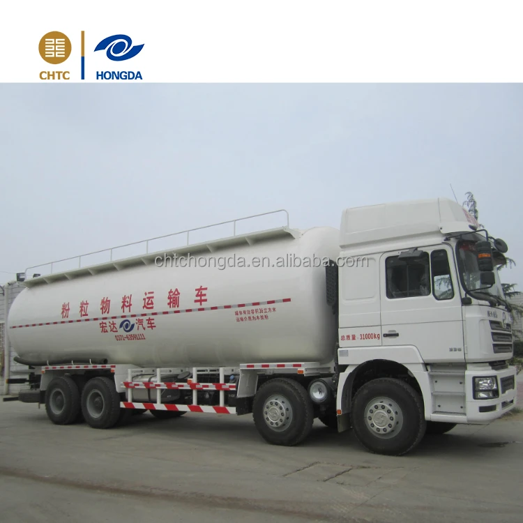 
China 3 axles powder material bulk cement semi-trailer transport tanker truck 