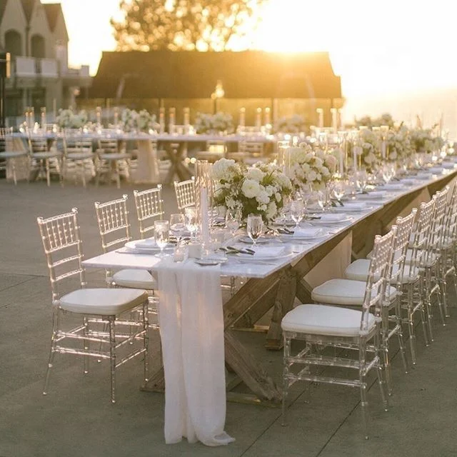 Moreszhome cheap crystal resin Chiavari Tiffany chairs for wedding events