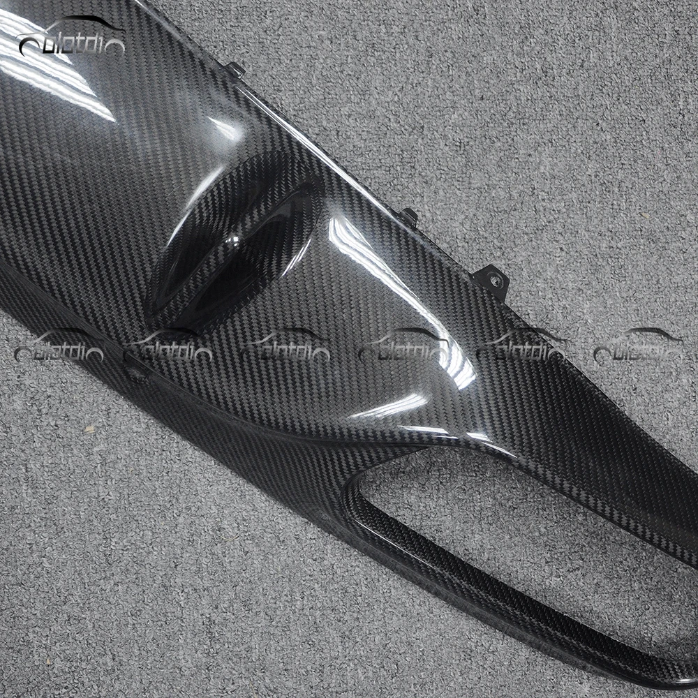 A Style Carbon Fins Spoiler Winglet Splitter Rear Bumper Lip Diffuser for Mercedes Benz W205 C205 C43 C63